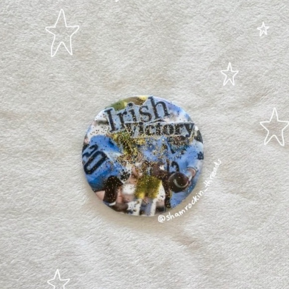 Notre Dame football game day glitter pin - Picture 1 of 10